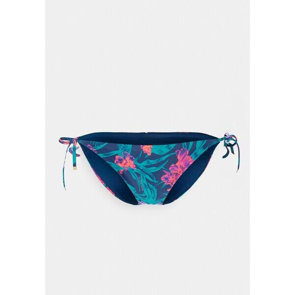 Tommy Hilfiger STRING SIDE TIE Dół od bikini tropic twilight indigo TO181I04L-K11