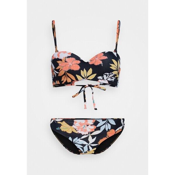 Roxy MOLD BAND SET Bikini anthracite/island vibes RO581L036-Q11