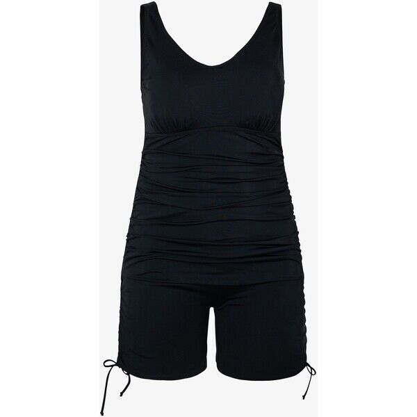 Zizzi WITH LEG Kostium kąpielowy black Z1781G01G-Q11
