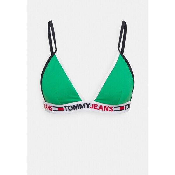 Tommy Hilfiger TRIANGLE FIXED Góra od bikini primary green TO181J03U-M11
