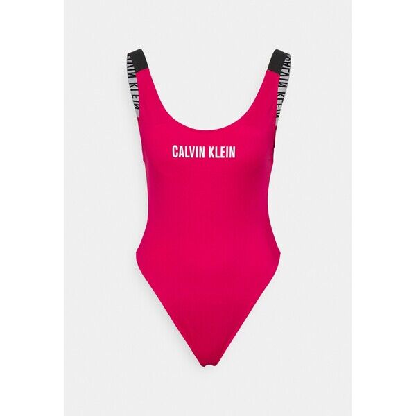 Calvin Klein Swimwear SCOOP BACK ONE PIECE Kostium kąpielowy royal pink C1781G024-J11