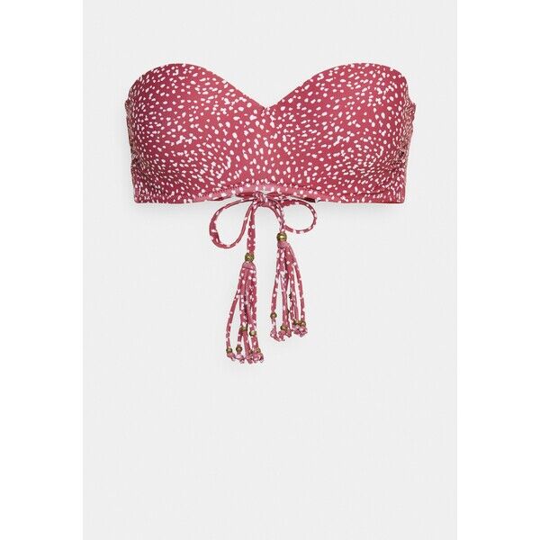 women'secret BRA INSIDE WIRE PAD ANIMAL Góra od bikini brown WS581J01P-O11