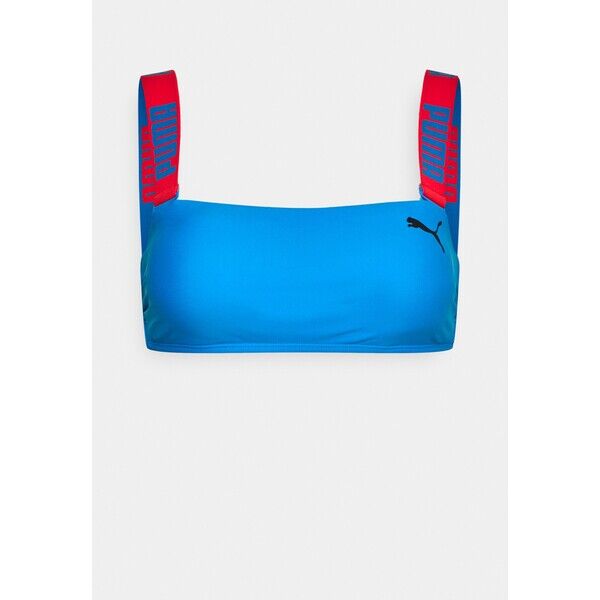 Puma SWIM WOMEN BANDEAU Góra od bikini blue combo PU181J00L-K11