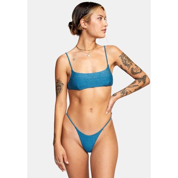 RVCA BRIGHTSIDE Góra od bikini snorkel blue RV481J02P-K11
