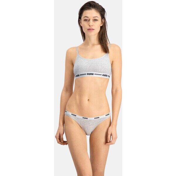 Puma 2 PACK Dół od bikini grey/grey PU181R027-C11