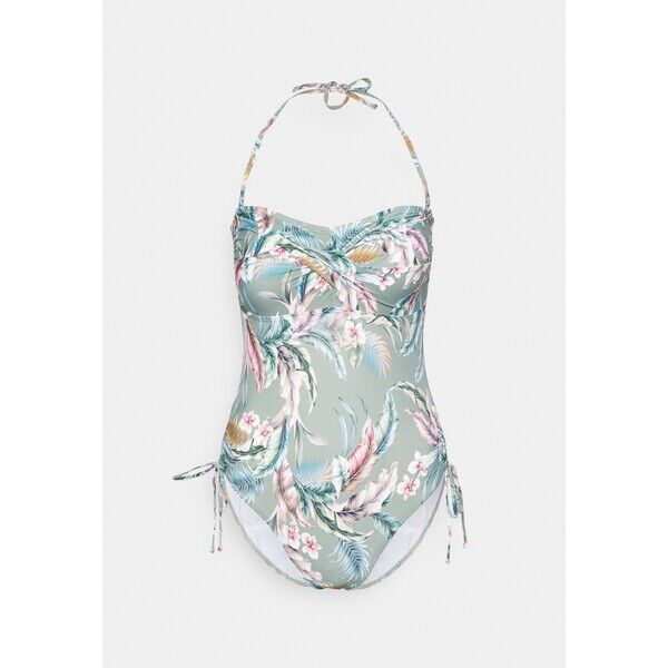 Esprit MALIBU BEACH SWIMSUIT BANDEAU Kostium kąpielowy light khaki ES181G04F-N11