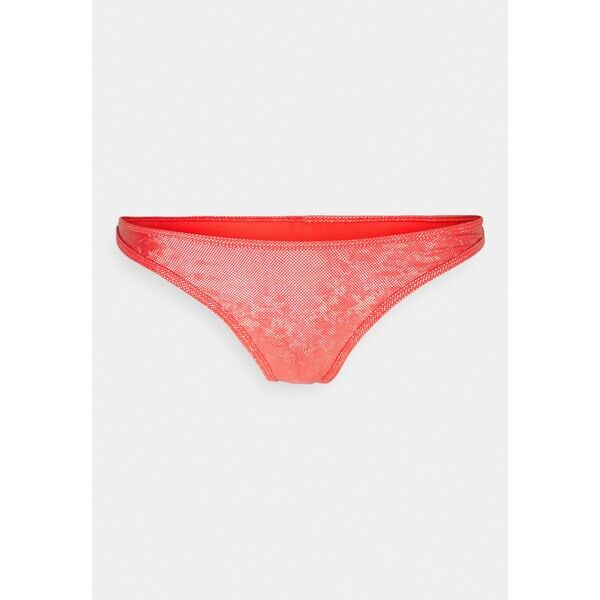 Calvin Klein Swimwear HIGH LEG CHEEKY Dół od bikini bright vermillion C1781I03Z-H11