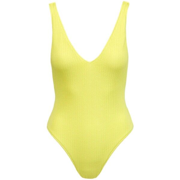 Seafolly Strój kąpielowy SEAFOLLY DEEP V NECK ONE PIECE 10974861-wild-lime 10974861-wild-lime