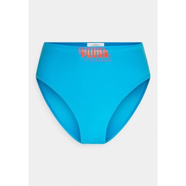 Puma SWIM WOMEN HIGH WAIST BRIEF Dół od bikini blue combo PU181I00Q-K11