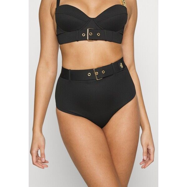 MOSCHINO SWIM BUCKLE SLIP ALTO Dół od bikini nero M0581I011-Q11