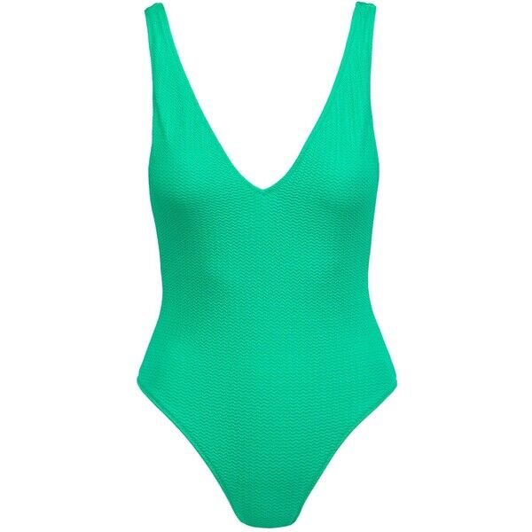 Seafolly Strój kąpielowy SEAFOLLY DEEP V NECK ONE PIECE 10974861-jade 10974861-jade