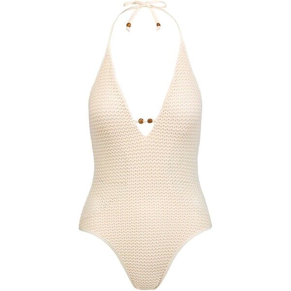 Seafolly Strój kąpielowy SEAFOLLY HALTER ONE PIECE 11043930-ecru 11043930-ecru