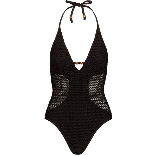 Seafolly Strój kąpielowy SEAFOLLY HALTER ONE PIECE 11043930-black 11043930-black