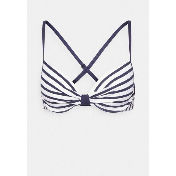 Esprit HAMPTONS BEACH PAR PADDED BRA STRIPE Góra od bikini navy ES181J0M8-K11