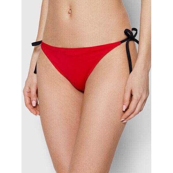 Tommy Jeans Dół od bikini UW0UW03403 Czerwony