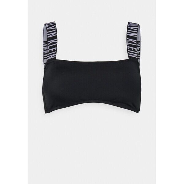 Calvin Klein Swimwear INTENSE POWER BANDEAU Góra od bikini black C1781J04A-Q11