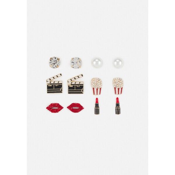 ALDO JAVANARIA 6 PACK Kolczyki red/black/gold-coloured A0151L0VX-G11