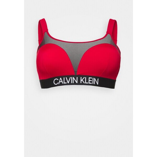 Calvin Klein Swimwear CURVE BRALETTE PLUS Góra od bikini rustic red C1781J028-G11