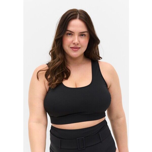 Zizzi MIT RUNDHALSAUSSCHNITT Góra od bikini black Z1781J02E-Q11