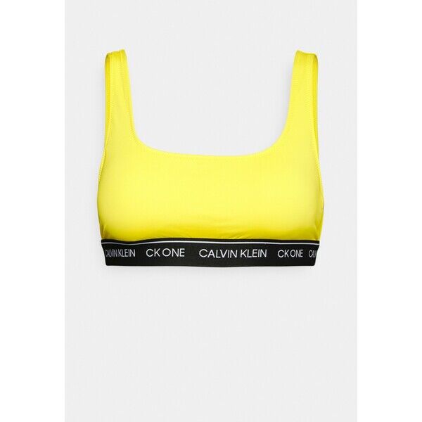 Calvin Klein Swimwear Góra od bikini bold yellow C1781J03M-E11