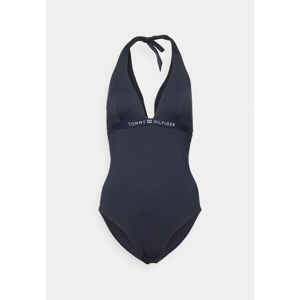 Tommy Hilfiger HALTER ONE PIECE Kostium kąpielowy desert sky TO181G021-K12