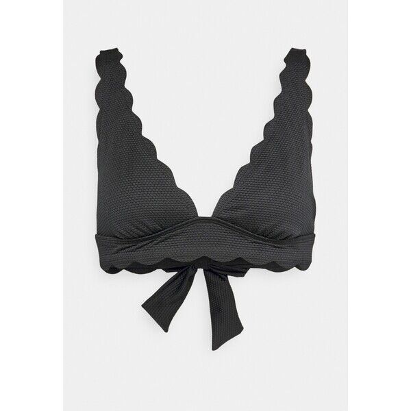 Hunkemöller SCALLOP TRIANGLE Góra od bikini nero HM181J0B5-Q11
