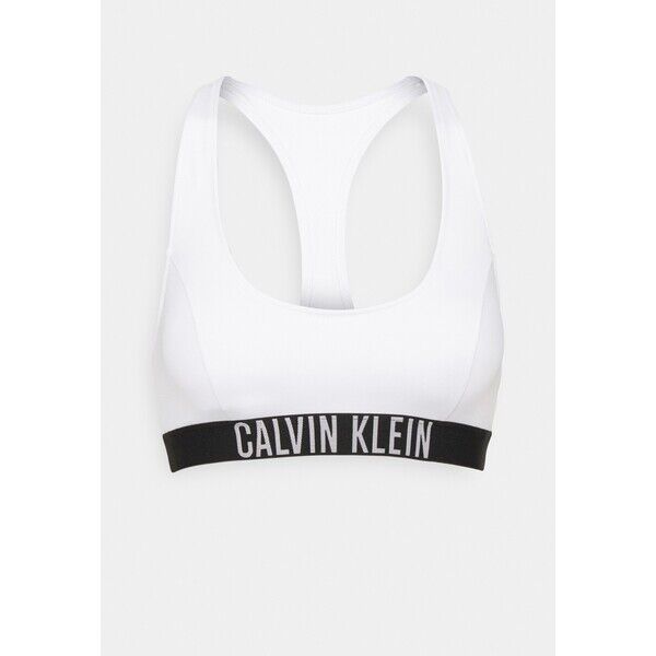Calvin Klein Swimwear BRALETTE RACERBACK Góra od bikini classic white C1781J03I-A11