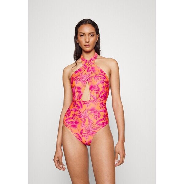 Hunkemöller TULUM WRAP Kostium kąpielowy orange/pink HM181G03P-E11