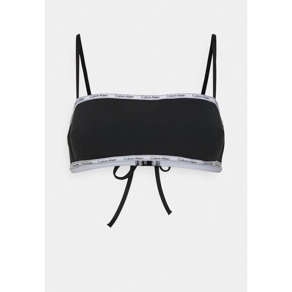 Calvin Klein Swimwear BANDEAU Góra od bikini black C1781J03N-Q11