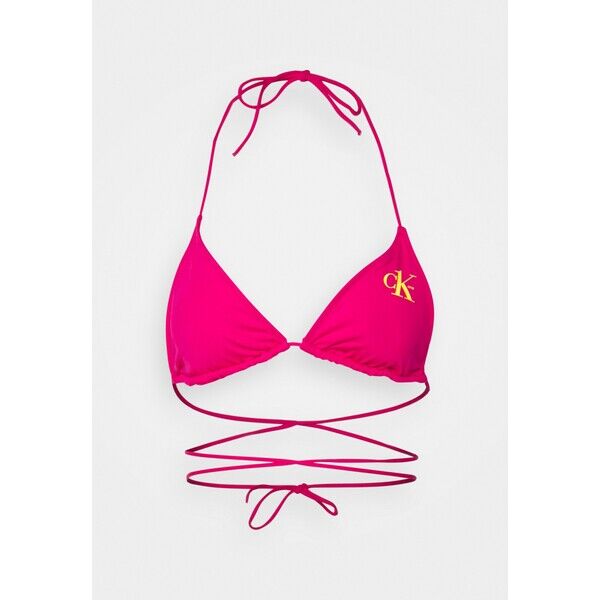 Calvin Klein Swimwear TRIANGLE Góra od bikini royal pink C1781J03Z-J11