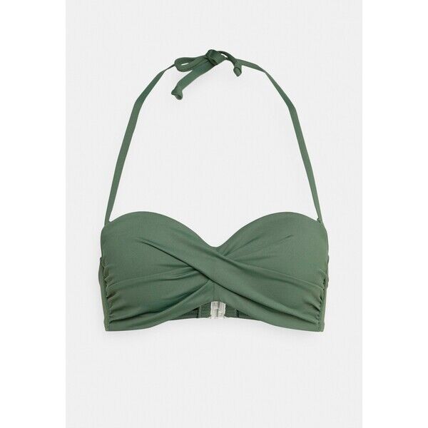 s.Oliver BANDEAU TOP Góra od bikini olive SO281J000-N11