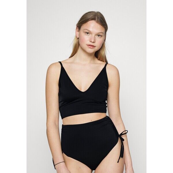 We Are We Wear TONI PLUNGE LONG LINE Góra od bikini black WEJ81J00U-Q11