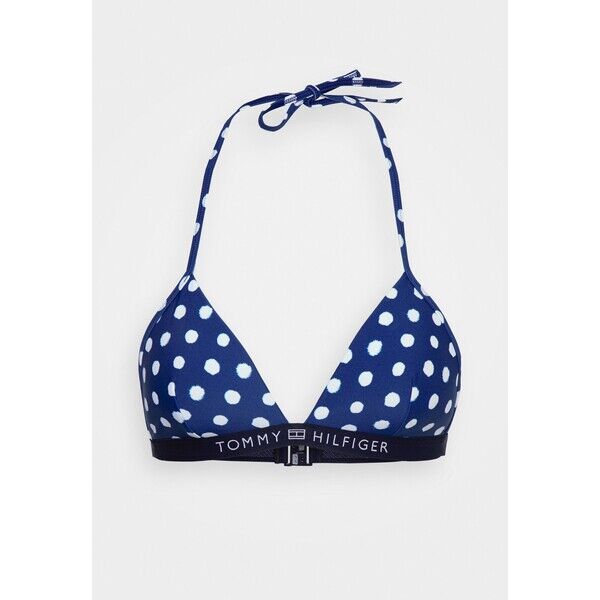 Tommy Hilfiger TRIANGLE FIXED FOAM Góra od bikini dark blue TO181J03W-K11