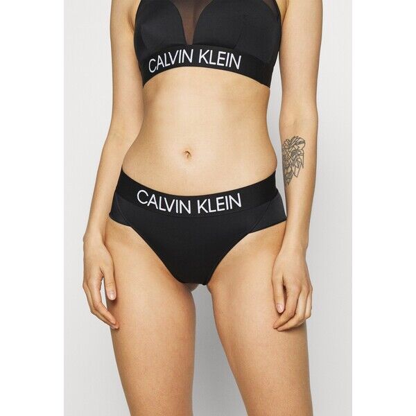 Calvin Klein Swimwear CURVE BRAZILIAN HIPSTER Dół od bikini black C1781I02S-Q11