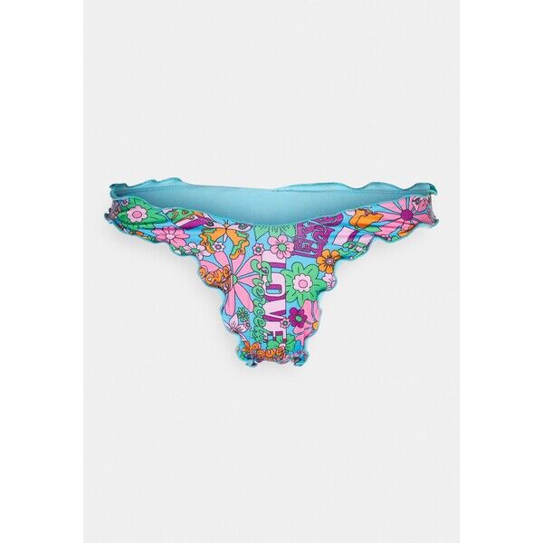 CHIARA FERRAGNI COACHELLA FESTIVAL SLIP BRASILIANA Dół od bikini fantasia azzurro CHV81I003-T11