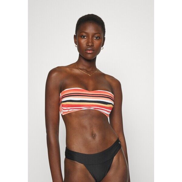 Seafolly SUN STRIPE BUSTIER BANDEAU Góra od bikini black S1981J0C3-Q11