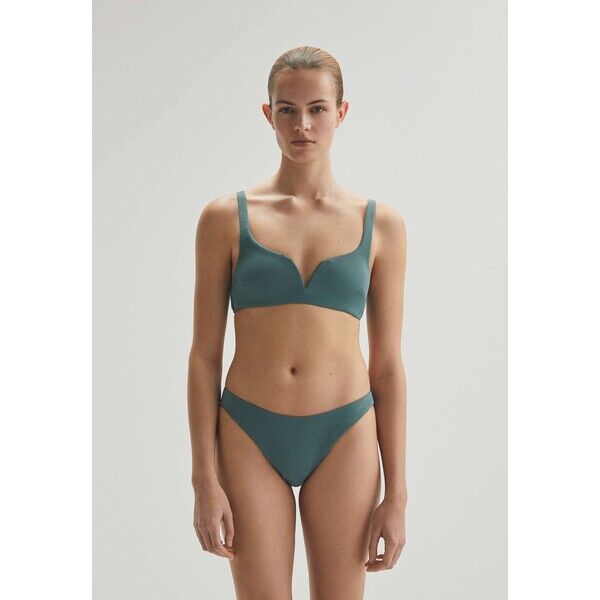 OYSHO U CUT MID RISE Dół od bikini khaki OY181I0JU-N11