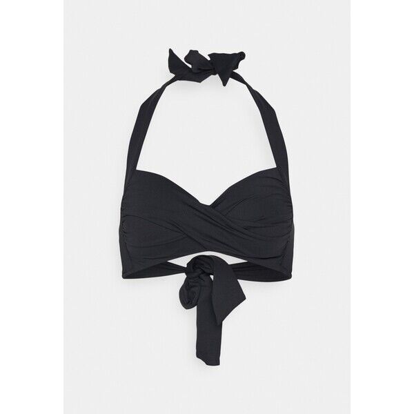 Seafolly TWIST SOFT CUP HALTER Góra od bikini black S1981J0BC-Q11