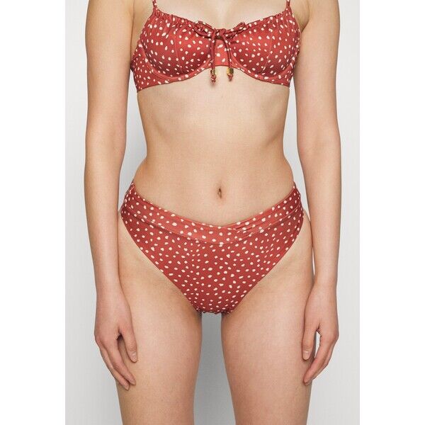 Hunkemöller ARI CHEEKY HIGH LEG Dół od bikini rust brown HM181I0D4-G11