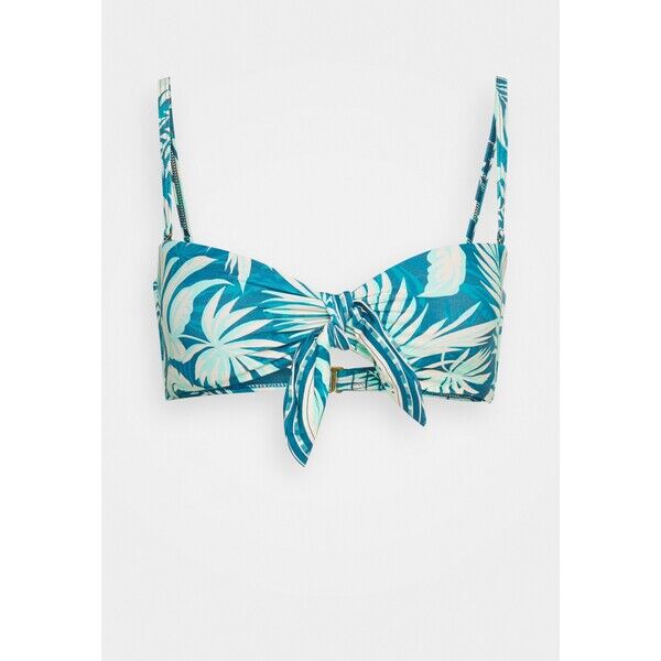 Rip Curl SUN RAYS BANDEAU Góra od bikini dark teal RI781J03Q-K11