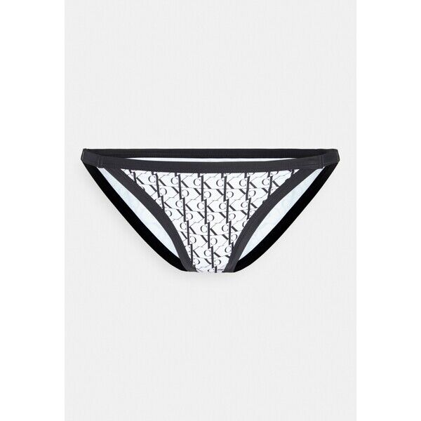 Calvin Klein Swimwear STRING CHEEKY Dół od bikini white C1781I03W-A11