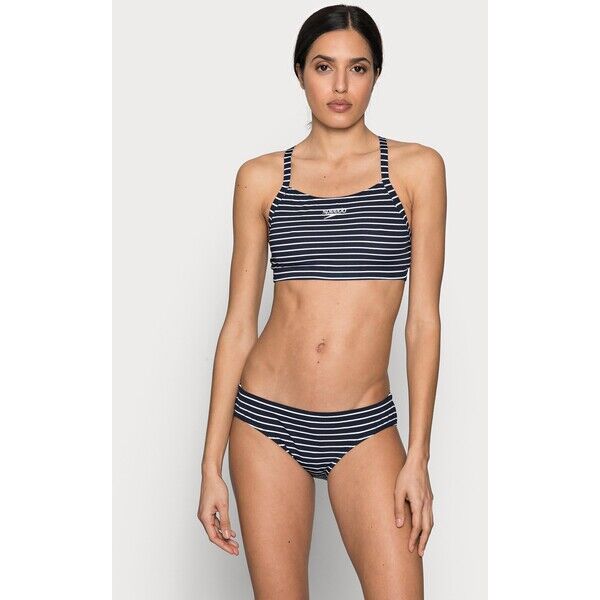 Speedo ENDURANCE PRINTED THINSTRAP SET Bikini true navy/white 1SP81L00M-K11