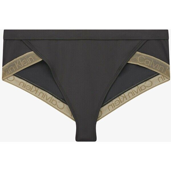 Calvin Klein Swimwear CURVE Dół od bikini pvh black C1781I04N-Q11