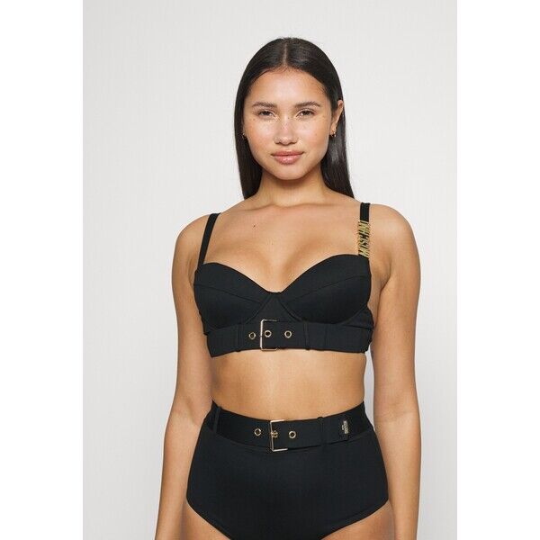 MOSCHINO SWIM BUCKLE BALCONCINO Góra od bikini nero M0581J00W-Q11