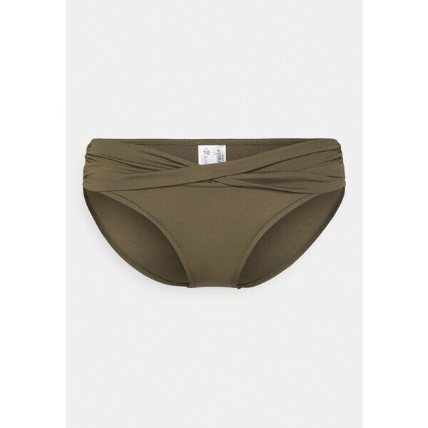 Seafolly COLLECTIVE TWIST BAND HIPSTER Dół od bikini dark olive S1981I08S-N11