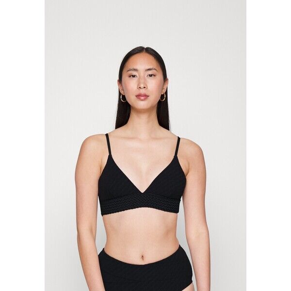 Seafolly WILLOW BANDED BRALETTE Góra od bikini black S1981J0BN-Q11