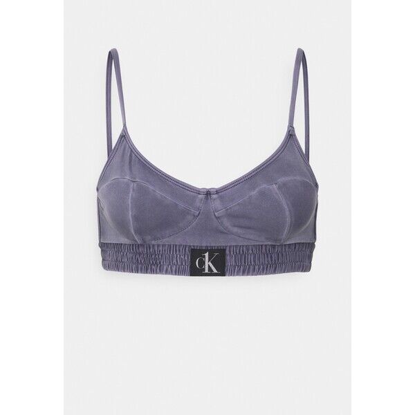 Calvin Klein Swimwear AUTHENTIC DEMI BRALETTE Góra od bikini blue C1781J032-K11