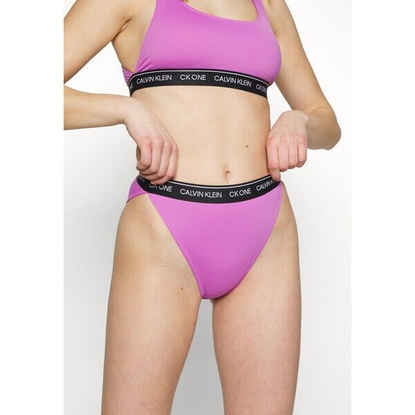Calvin Klein Swimwear HIGH WAIST CHEEKY Dół od bikini helio hue C1781I03M-I11