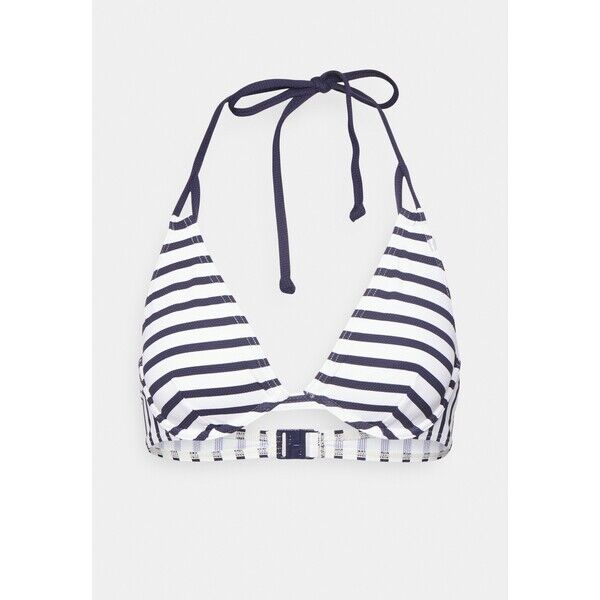 Esprit HAMPTONS BEACH HIGH APEX BRA STRIPE Góra od bikini navy ES181J0M3-K11