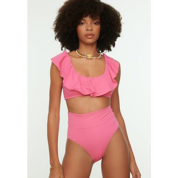 Trendyol PARENT Dół od bikini pink TRU81L02S-J11